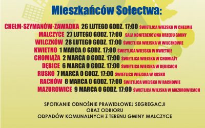 Spotkanie z przedstawicielami firmy Komunalnik Sp. z o.o dla mieszkańców