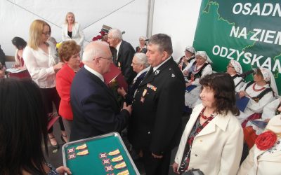 Przedstawiciele Gminy Malczyce podczas IV Dni Pionierów Osadnictwa na Ziemiach Odzyskanych w Legnicy