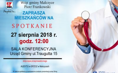 Wójt Gminy Malczyce zaprasza mieszkańców na spotkanie