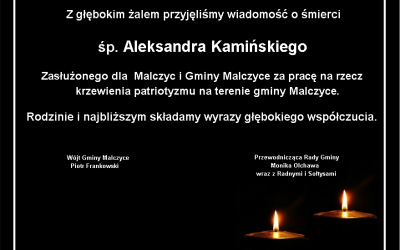 Kondolencje od przedstawicieli gminy Malczyce