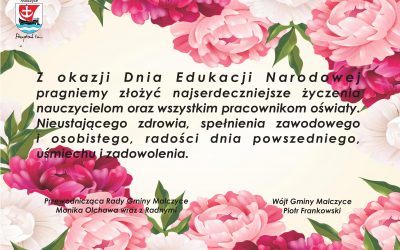 Najserdeczniejsze życzenia z okazji Dnia Edukacji Narodowej