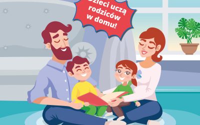Dzieci uczą rodziców w domu