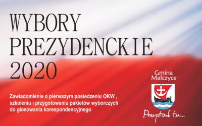 Zawiadomienie o pierwszym posiedzeniu OKW, szkoleniu i przygotowaniu pakietów wyborczych do głosowania korespondencyjnego