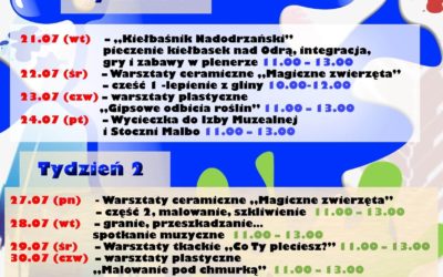 GOK organizuje wakacyjne zajęcia dla najmłodszych!