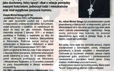 Odszedł ksiądz mitrat Michał Szlaga
