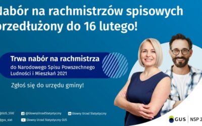 Nabór na rachmistrzów spisowych przedłużony do 16 lutego