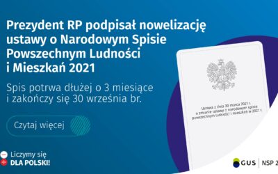 Narodowy Spis Powszechny Ludności i Mieszkań 2021 – wydłużony do 30 września 2021