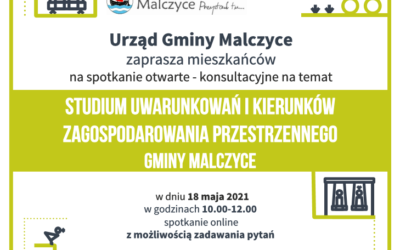 Spotkanie otwarte – konsultacje – 18 maja godz. 10:00 – 12:00