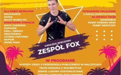 „Żegnaj lato na rok…”  już w sobotę impreza plenerowa w Malczycach! Będzie możliwość spisu – NSP2021!