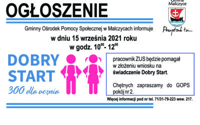 Pomoc przy złożeniu wniosku na świadczenie Dobry Start 300+