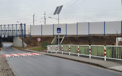 W Chomiąży powstało nowe przejście dla pieszych oraz chodnik