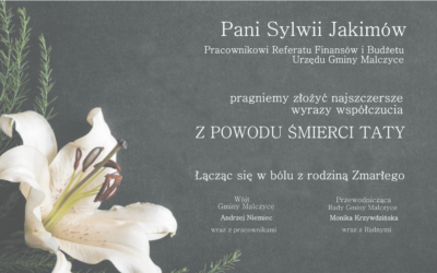 Kondolencje dla pani Sylwii Jakimów