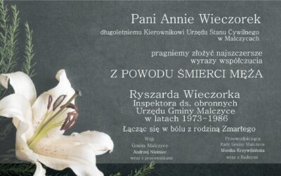 Kondolencje dla pani Anny Wieczorek