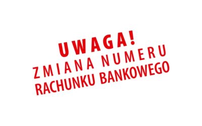 Uwaga zmiana rachunku bankowego do wpłat