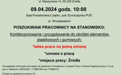 Spotkanie informacyjno-rekrutacyjne z firmą PREMO-WROCŁAW