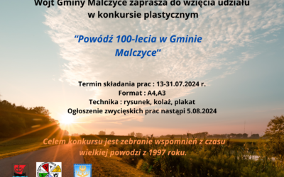 Konkurs plastyczny „Powódź 100-lecia w Gminie Malczyce”