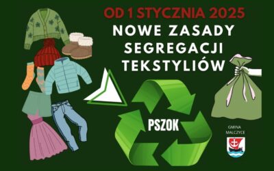 Nowe zasady segregacji tekstyliów od 1 stycznia 2025r.