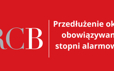Przedłużeniu obowiązywania stopni alarmowych