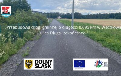 Przebudowa drogi gminnej w Wilczkowie zakończona