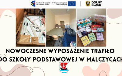 Nowoczesne wyposażenie trafiło do Szkoły Podstawowej w Malczycach